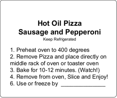 Hot Oil Pizza with Pepperoni and Sausage