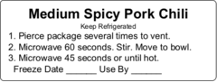 Medium Spicy Pork Chili